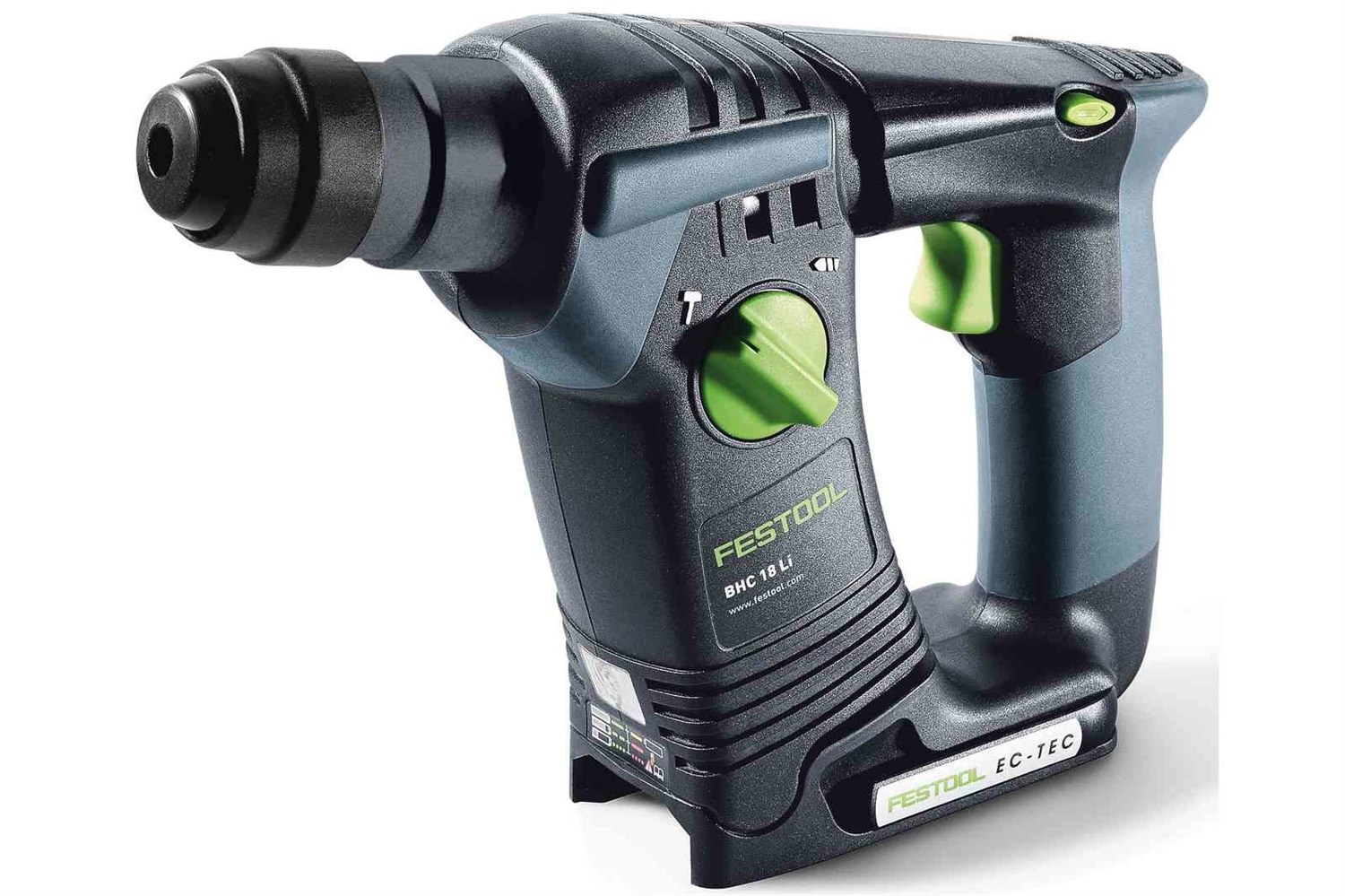 Festool BHC 18-Basic Martello Perforatore a Batteria con Impugnatura Aggiuntiva e Arresto di Profondità in Systainer