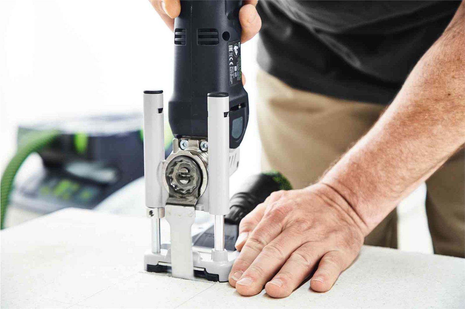 Festool VECTURO OSC 18 E-Basic Utensile Multifunzionale a Batteria 18V, Nero e Blu, Velocità Oscillazione 10000-19500 OPM, Angolo di Oscillazione 2°