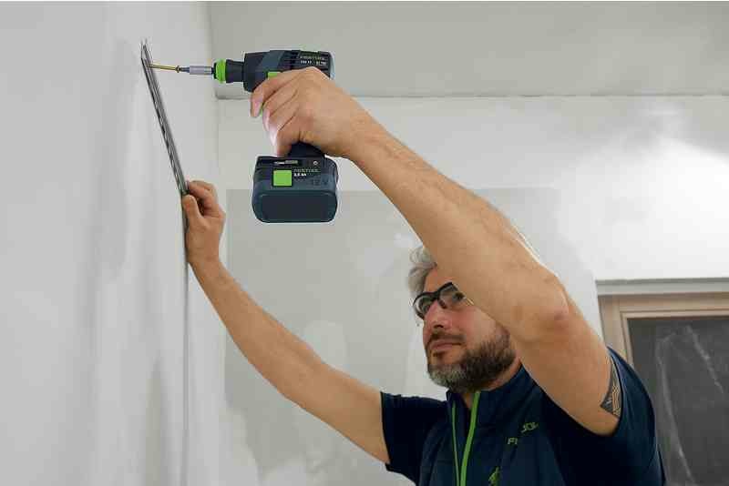 Festool TXS 12 2,5-Plus Trapano Avvitatore a Batteria Professionale con Mandrino da 1-10 mm, 2 Batterie e Valigetta, Coppia 30 Nm, Ergonomico e Compatto