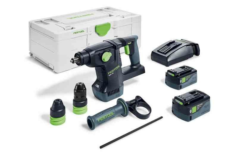 Festool KHC 18 5,0 EBI-Plus Martello Combinato a Batteria con Funzione SDS-Plus e Motore Brushless