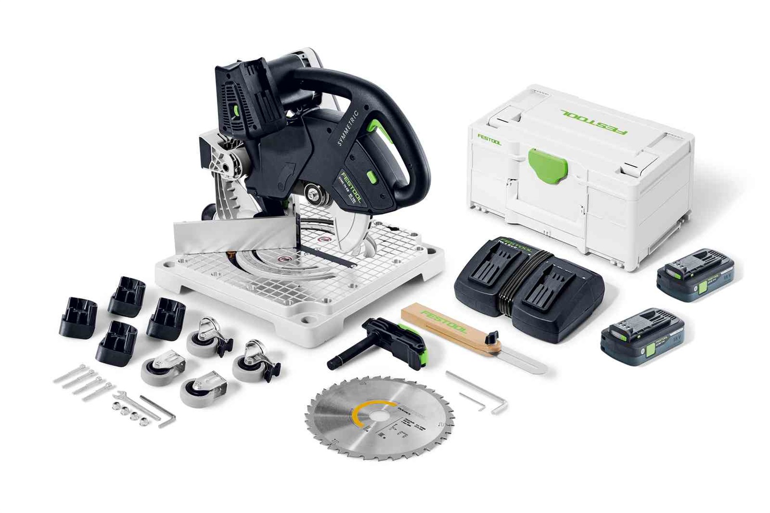 Festool SYMC 70 4,0 EBI-Plus 21,6 cm Nero, Verde 3500 Giri/min