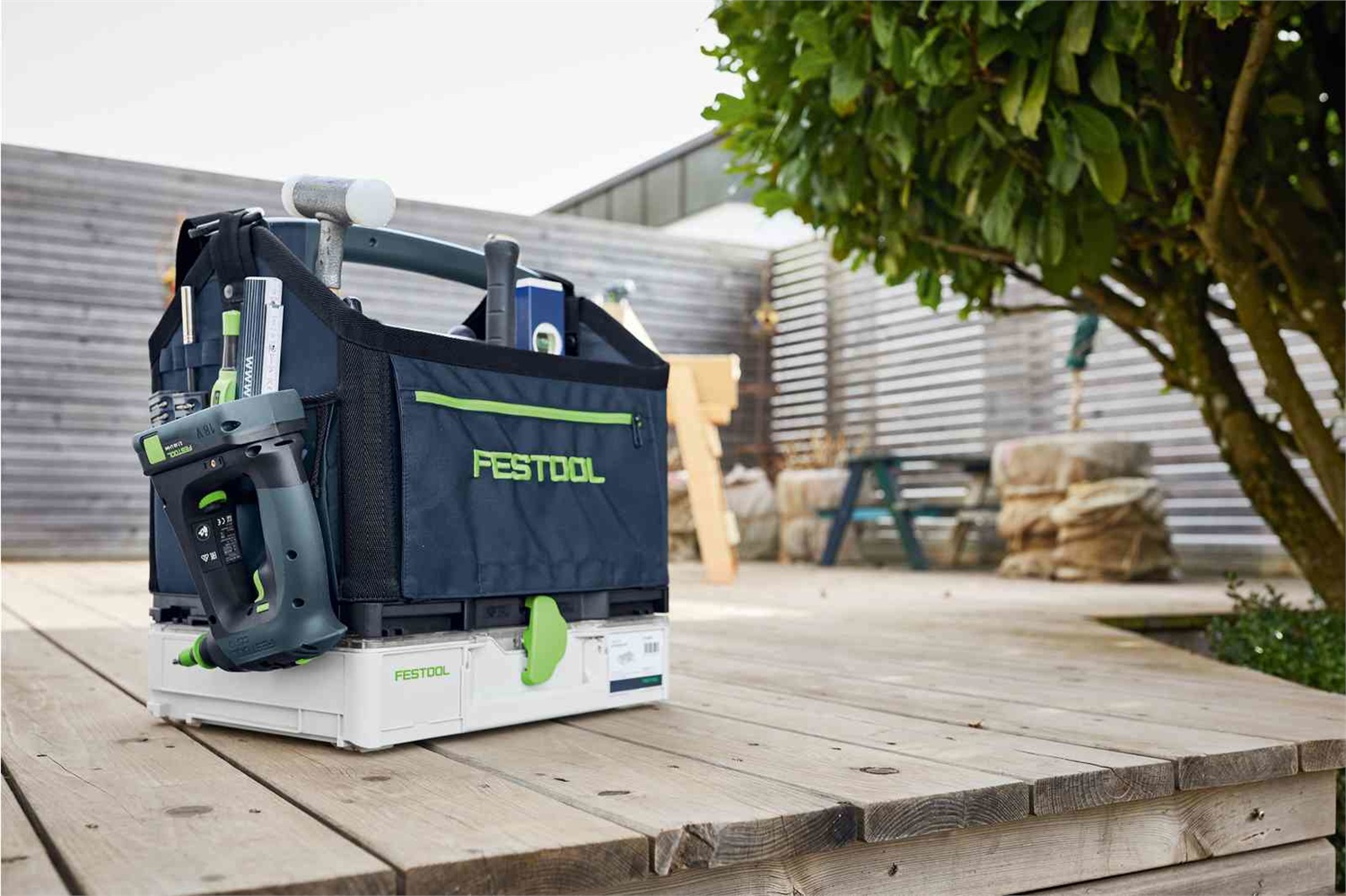 Festool Systainer³ SYS3 T-BAG M - ToolBag in Tessile, Capacità 20 kg, Flessibile e Organizzata