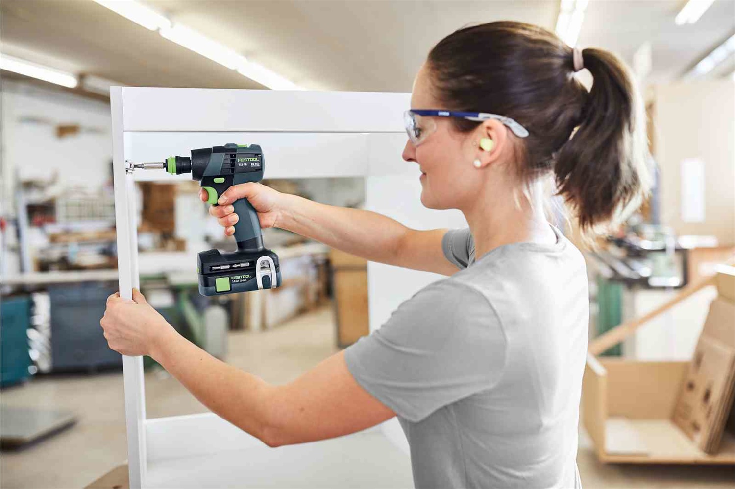 Festool Trapano Avvitatore a Batteria TXS 18-Basic 18V, 1600 Giri/min, Ergonomico e Compatto