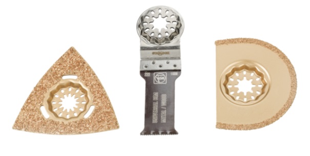 FEIN Combo Starlock Set di Attrezzi Multifunzionali per Rinnovo e Riparazione - 3 Accessori Inclusi