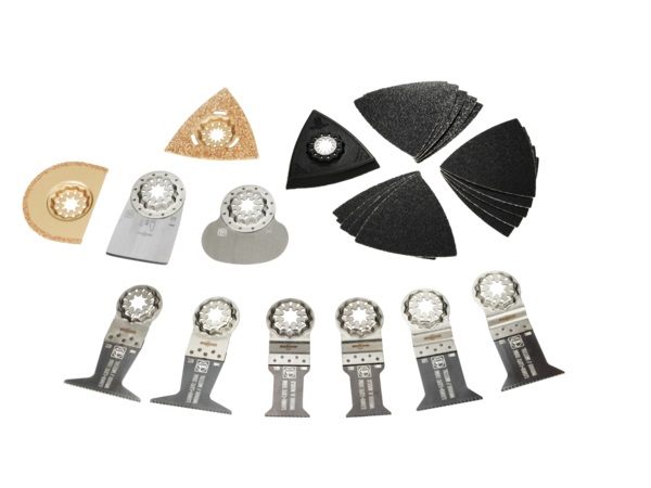 FEIN Best of Starlock RENOVATION - Set di 26 Accessori per Rinnovo e Ristrutturazione, Compatibili con Utensili Multifunzionali FEIN Attacco Starlock