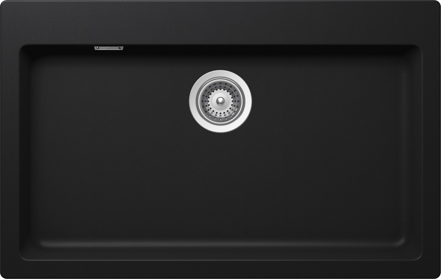 Schock Signus N100XL Lavello 1 Vasca 79x50 cm in Cristadur Premium Nero Puro - Installazione Sopratop/Sottotop