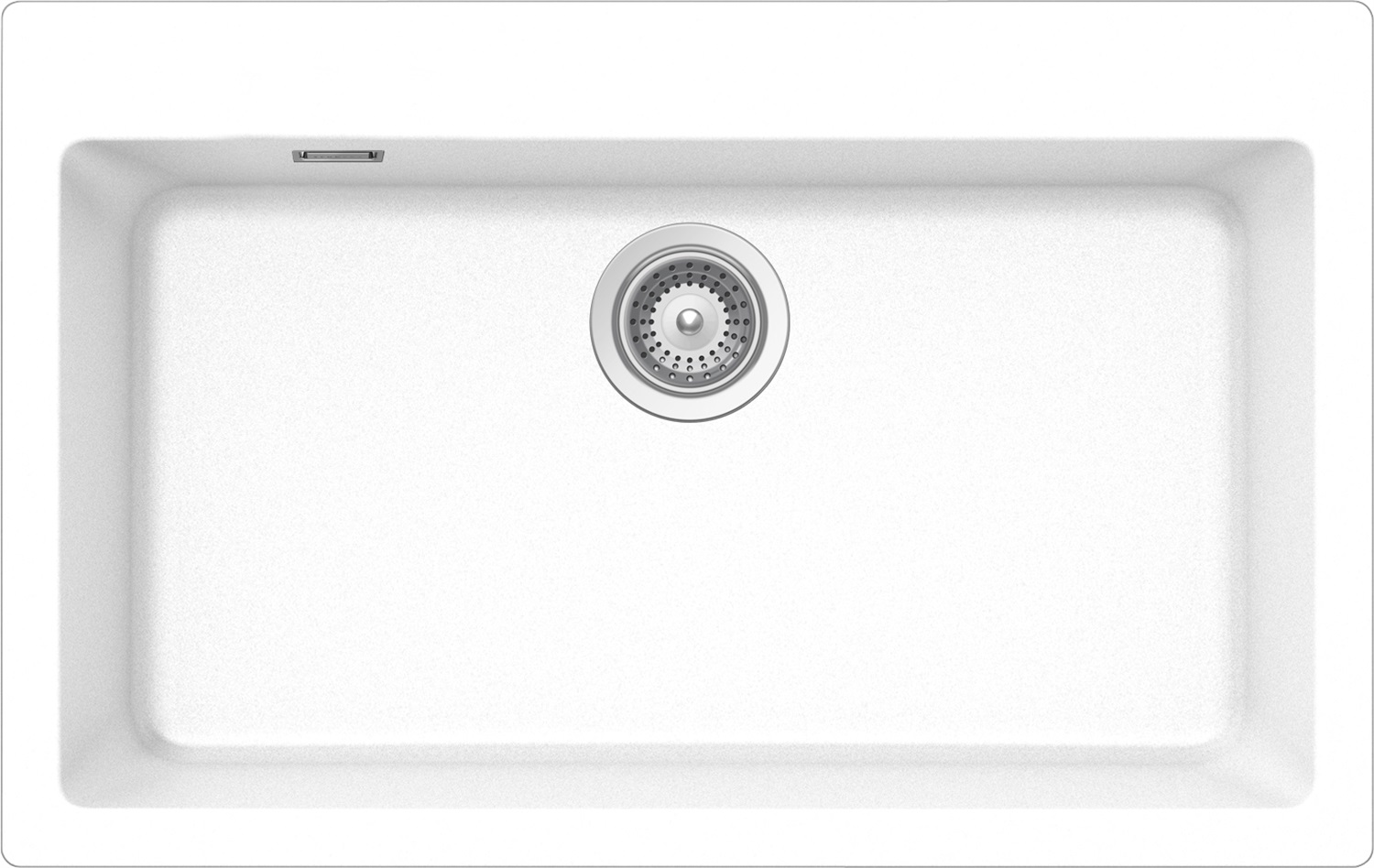 Schock Primus N100XL Lavello 1 Vasca Sopratop/Sottotop 79 x 50 cm in Cristalite® Bianco Assoluto