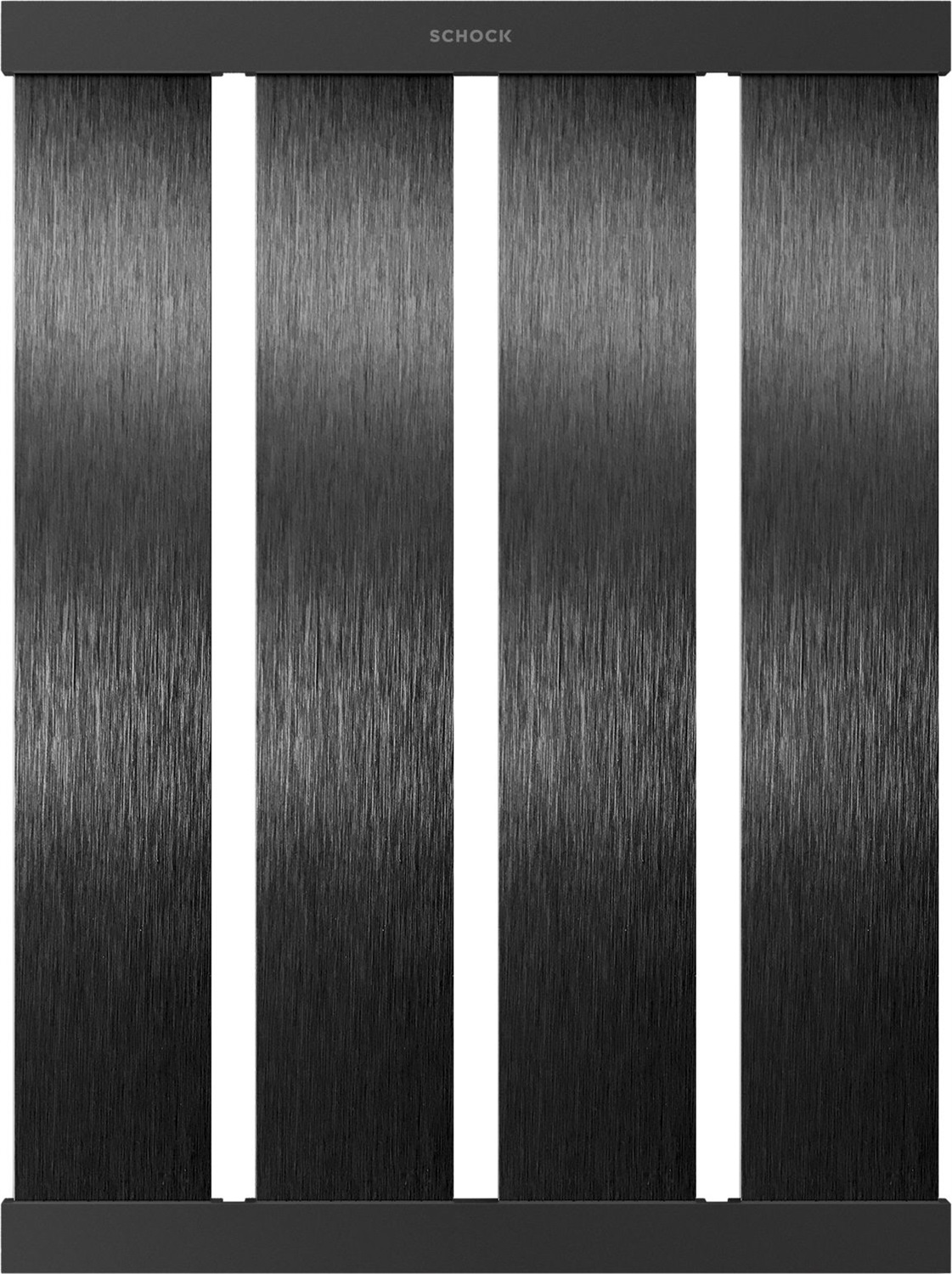 Schock 629725S Colatoio Lamellare Ripieghevole in Alluminio Nero 336 x 480 mm per Lavello