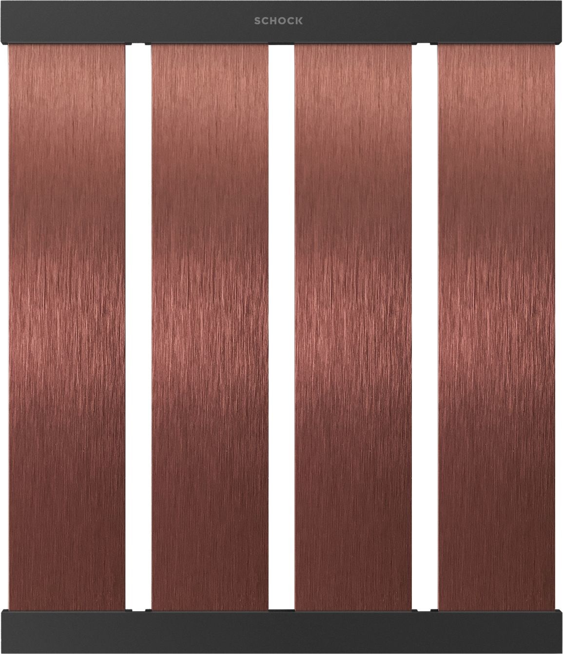 Schock 629726COP Colatoio Lamellare Ripieghevole in Alluminio Ramato e Oro Rosa - Dimensioni 336 x 392 x 12 mm