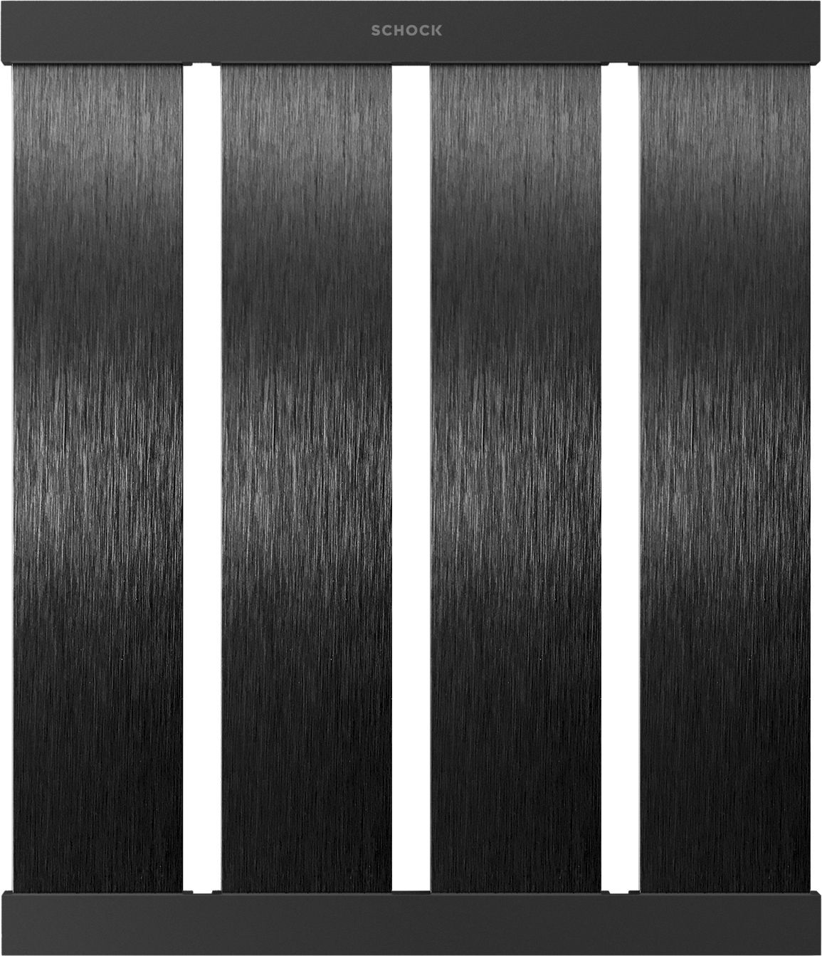 Schock Colatoio Lamellare Ripieghevole in Alluminio Nero 336 x 392 mm - Modello 629726S