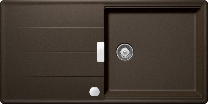 Schock Tia D100L Lavello 1 Vasca Reversibile con Gocciolatoio in Cristadur Premium Bronze 100 x 50 cm