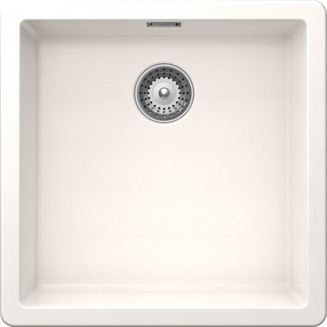 Schock Galaxy N100LU Lavello Sottotop 1 Vasca 53 x 43 cm Bianco Puro in Cristadur® Premium