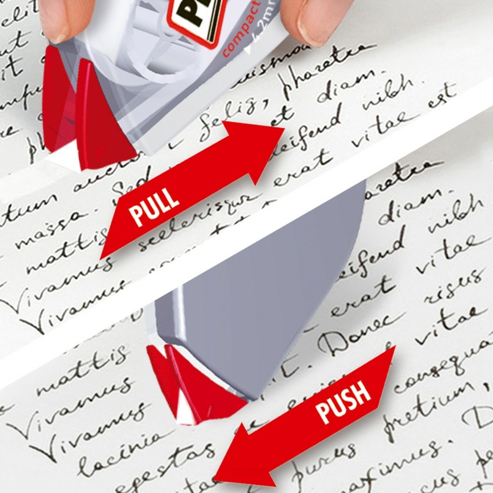 Pritt Compact Flex Roller Correttore a Nastro 4,2 mm x 10 m Trasparente - Eco-Friendly e Ergonomico