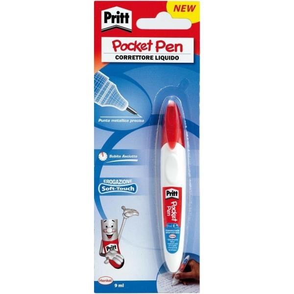 Pritt Correttore Pocket Pen 8 ml con Punta Metallica - Conf. 10 Pezzi