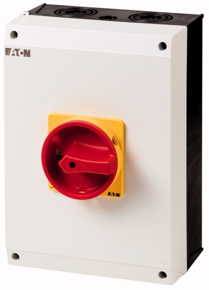 Eaton P3-100/I5/SVB Interruttore Rotante 3 Poli 100A con Funzione di Spegnimento di Emergenza e Manopola Rossa