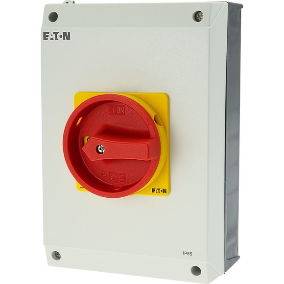 Eaton P3-100/I5/SVB/N Interruttore rotante 3P Grigio, Rosso