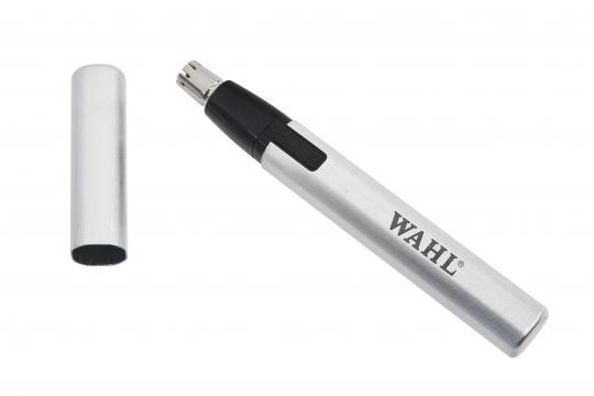 Wahl 05640-326 Micro Groomsman - Tagliapeli per Naso e Orecchie, Rasoio di Precisione Alimentato a Batteria con Corpo in Alluminio e Custodia in Similpelle