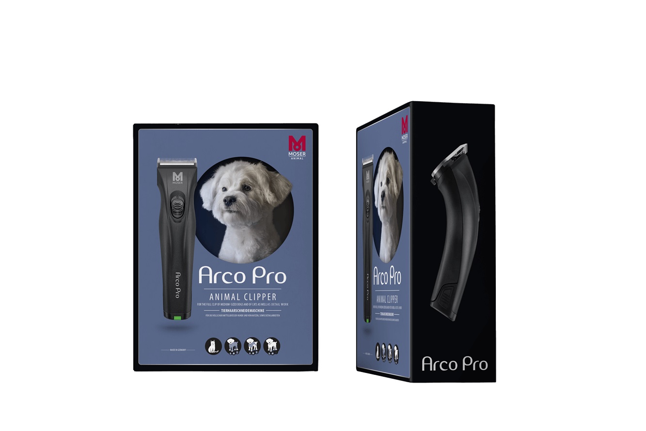 MOSER Arco Pro Tosatrice Professionale per Animali a Batteria Ricaricabile - Ideale per Cani di Taglia Media e Gatti