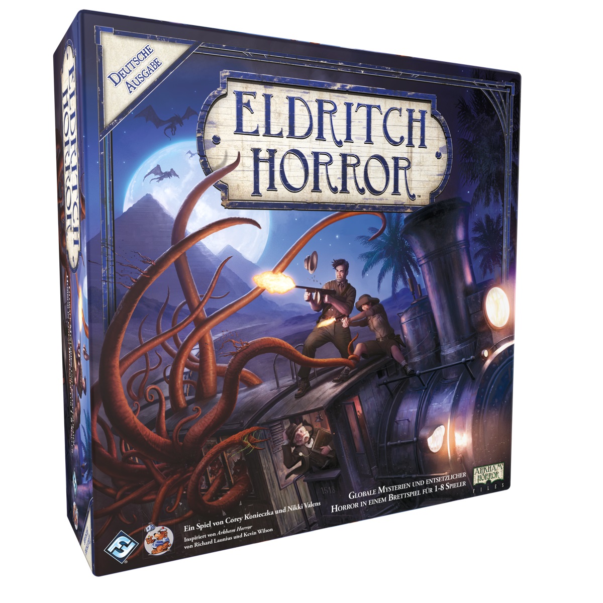 Fantasy Flight Games Eldritch Horror - Gioco da Tavolo Cooperativo per Adulti e Bambini, Avventura Frenetica per Fino a 8 Giocatori