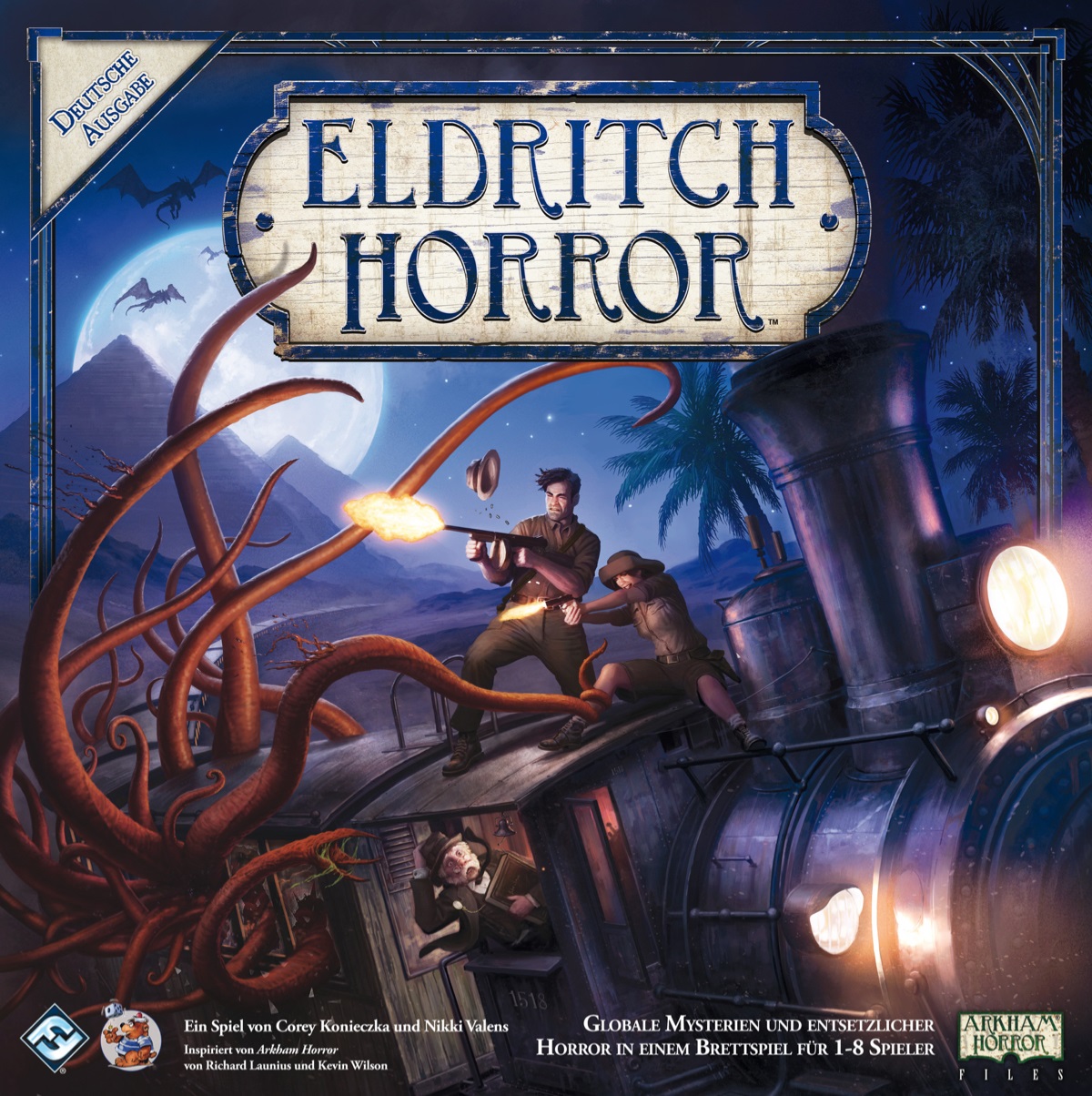 Fantasy Flight Games Eldritch Horror - Gioco da Tavolo Cooperativo per Adulti e Bambini, Avventura Frenetica per Fino a 8 Giocatori