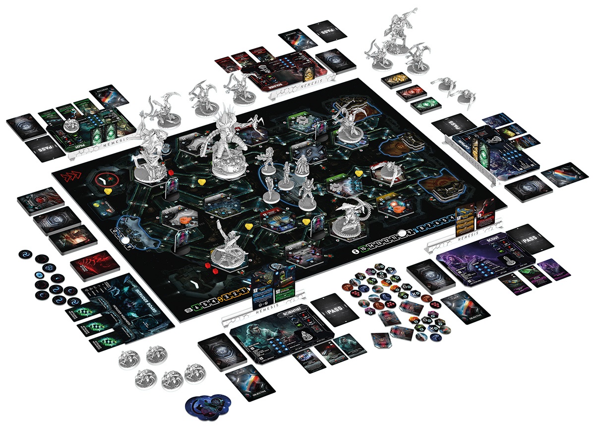 Awaken Realms Nemesis - Gioco da Tavolo Dungeon Crawler, 1-5 Giocatori, 14 Anni, 90 Minuti - Versione Tedesca