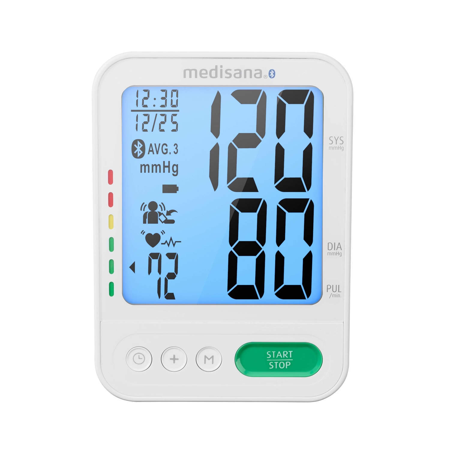 Medisana BU 584 Misuratore di pressione arteriosa automatico per braccio - Rilevamento aritmia, display LCD retroilluminato, supporto per 2 utenti