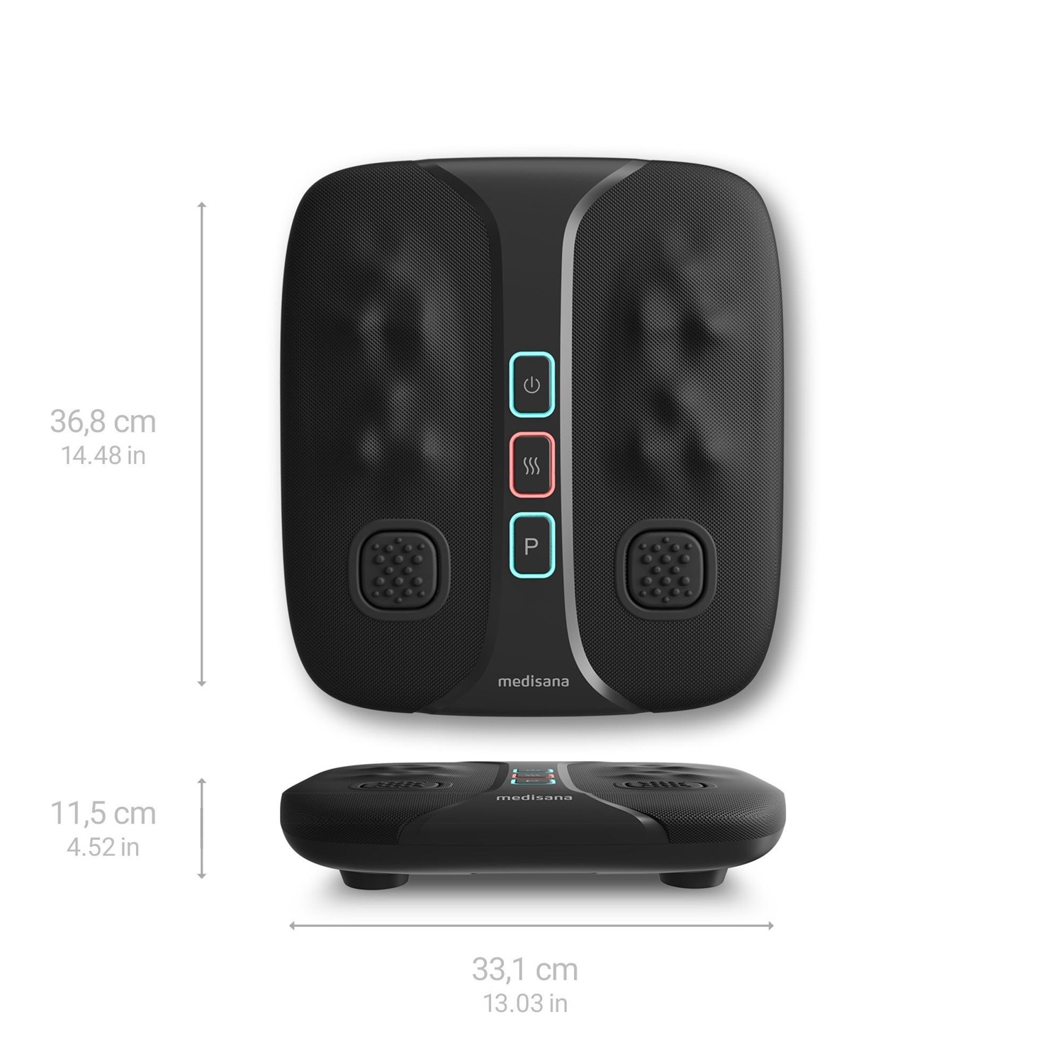 Medisana LM 100 Massaggiatore per Piedi e Gambe - Massaggio Shiatsu, Funzione Scuotente, Calore e 2 Piastre Vibranti