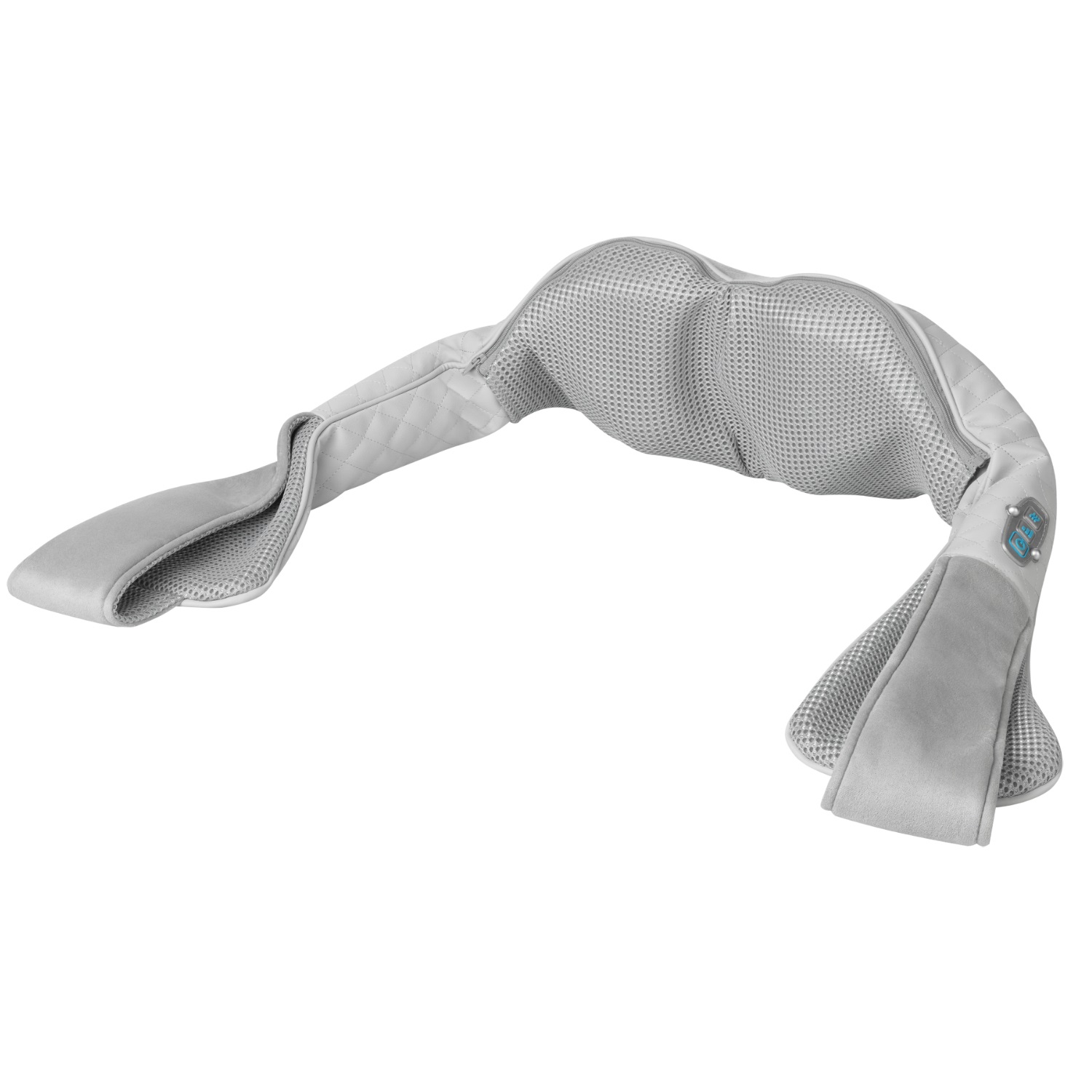 Medisana NMG 850 Sedile Massaggiante Grigio - Massaggio Shiatsu, Funzione Riscaldamento, 4 Teste in Gel, 3 Velocità