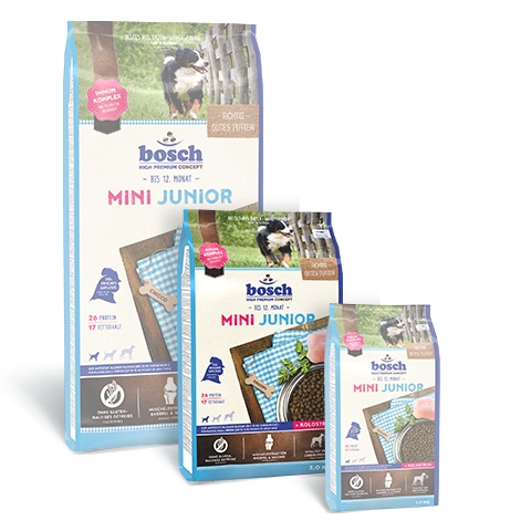 Bosch HPC Mini Junior 3 kg - Cibo secco per cuccioli di piccole razze (fino a 15 kg) con pollame fresco e colostro