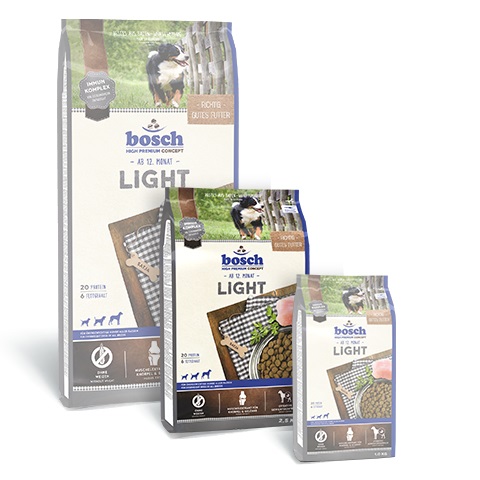 Bosch HPC Light 2,5 kg - Cibo secco per cani adulti inclini al sovrappeso, senza zucchero e cereali contenenti glutine
