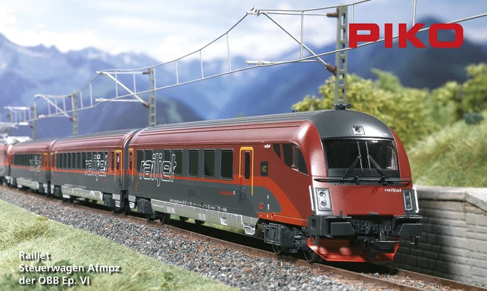 Piko Vagone Pilota H0 Railjet ÖBB 57672 - Controllo Carrello, Scala 1:87, Nuovo