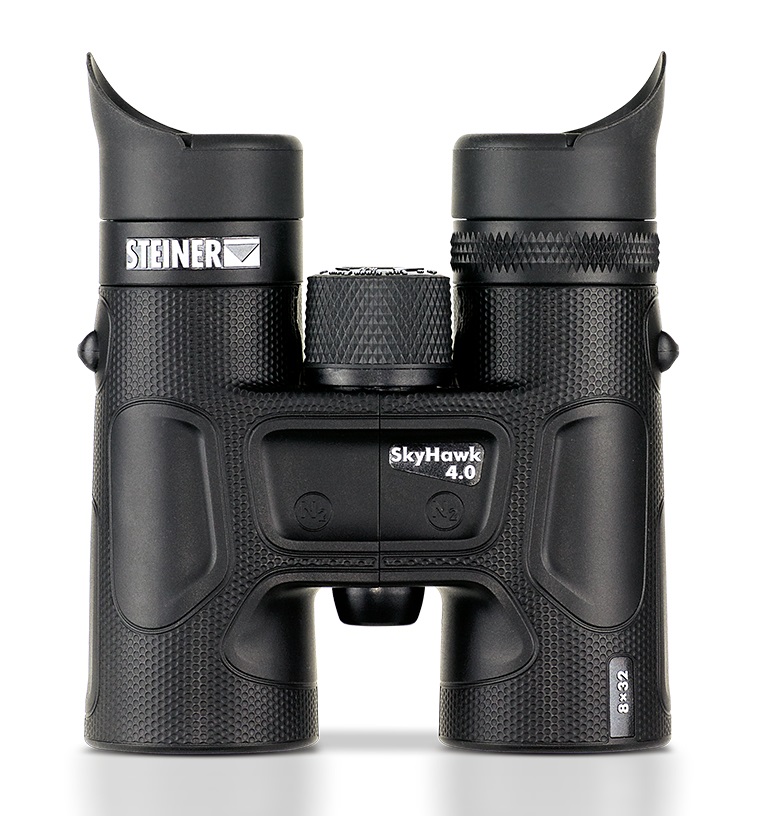 STEINER SkyHawk 4.0 Binocolo 8x32 a Tetto Nero - Ottica di Qualità Tedesca, Leggero e Maneggevole per Osservazione della Natura