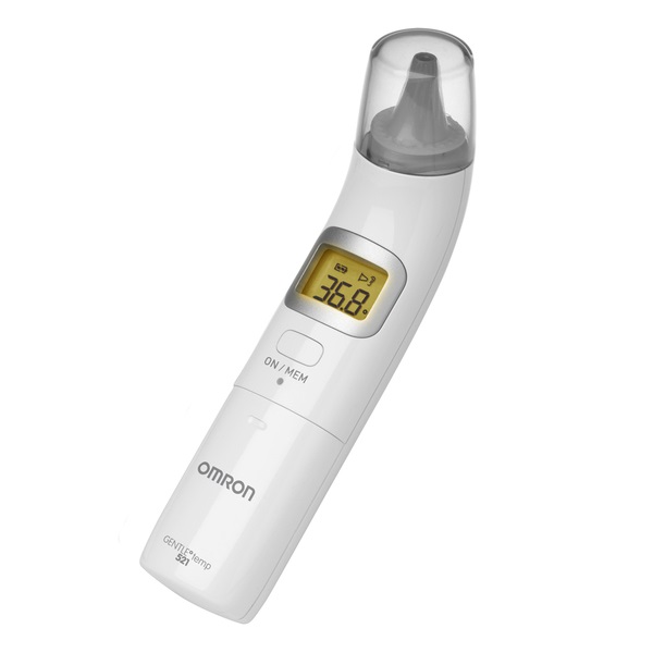 OMRON Gentle Temp 521 Termometro Digitale Auricolare 3 in 1 per Misurazione della Temperatura Corporea e Ambientale