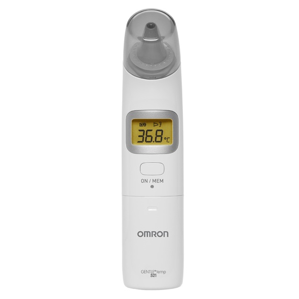 OMRON Gentle Temp 521 Termometro Digitale Auricolare 3 in 1 per Misurazione della Temperatura Corporea e Ambientale