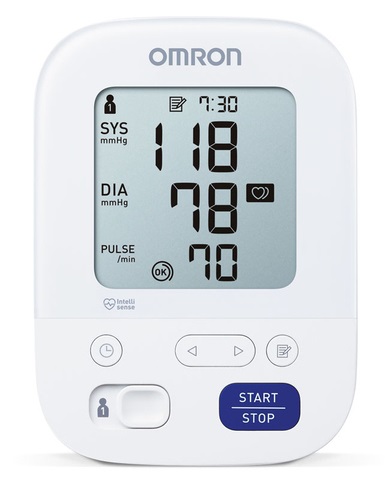 Omron M3 Comfort Sfigmomanometro da Braccio con Bracciale Intelli Wrap e Display LCD Digitale