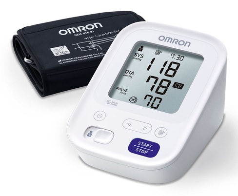 Omron M3 Sfigmomanometro da Braccio Automatico con Display LCD e Rilevamento Pulsazioni