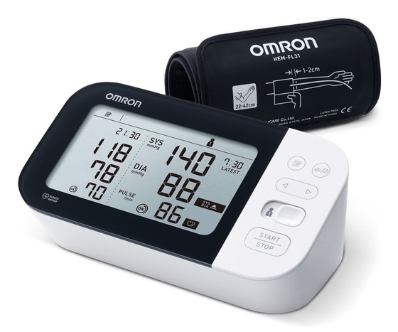 Omron M7 Intelli IT AFib - Misuratore di Pressione da Braccio con Rilevamento AFib e Bluetooth
