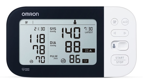 Omron M7 Intelli IT AFib - Misuratore di Pressione da Braccio con Rilevamento AFib e Bluetooth