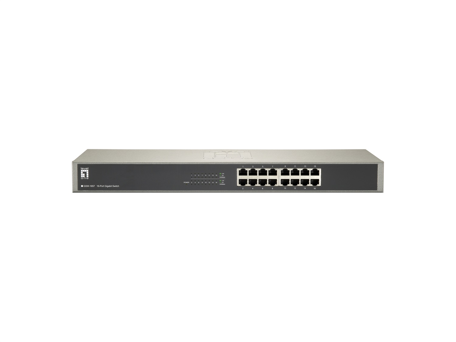 LevelOne GSW-1657 Switch di rete Non gestito 16 porte Gigabit Ethernet (10/100/1000) Full duplex Montaggio Rack