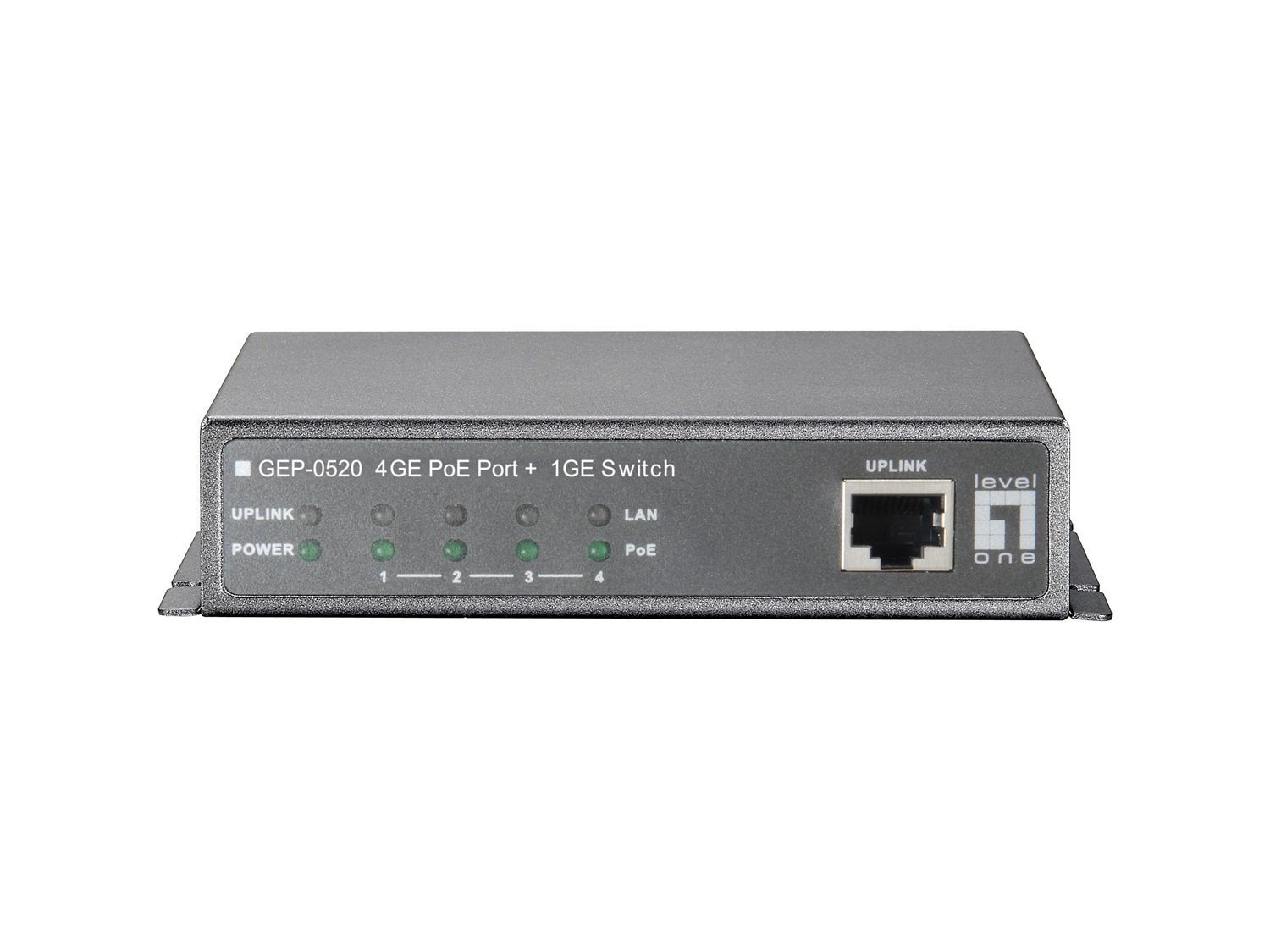 LevelOne GEP-0520 Switch di rete Gigabit Ethernet 5 Porte (4 x PoE) 10/100/1000 Mbps con Supporto Power over Ethernet (PoE)