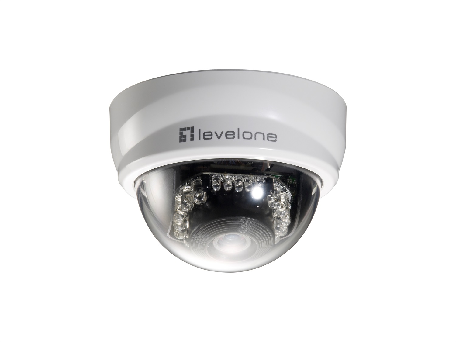 LevelOne FCS-3101 Telecamera di Sicurezza IP Cupola 2-Megapixel Interno ed Esterno 1920 x 1080 Pixel Cablata Montaggio Scrivania/Soffitto
