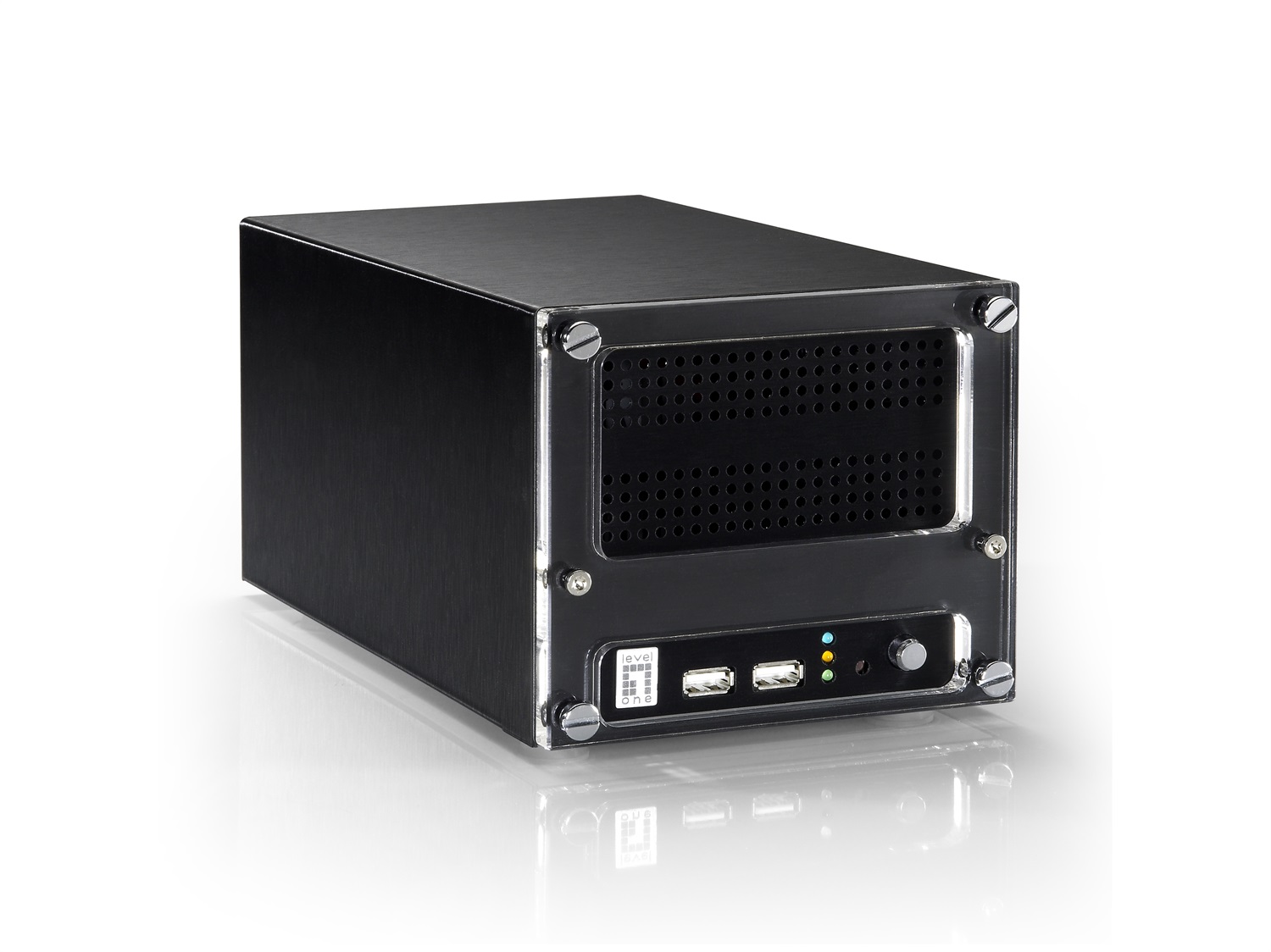 LevelOne NVR-1204 Videoregistratore di rete (NVR) Nero - 4 Canali, 3 Utenti, H.264, 8 TB, SATA, 3.5