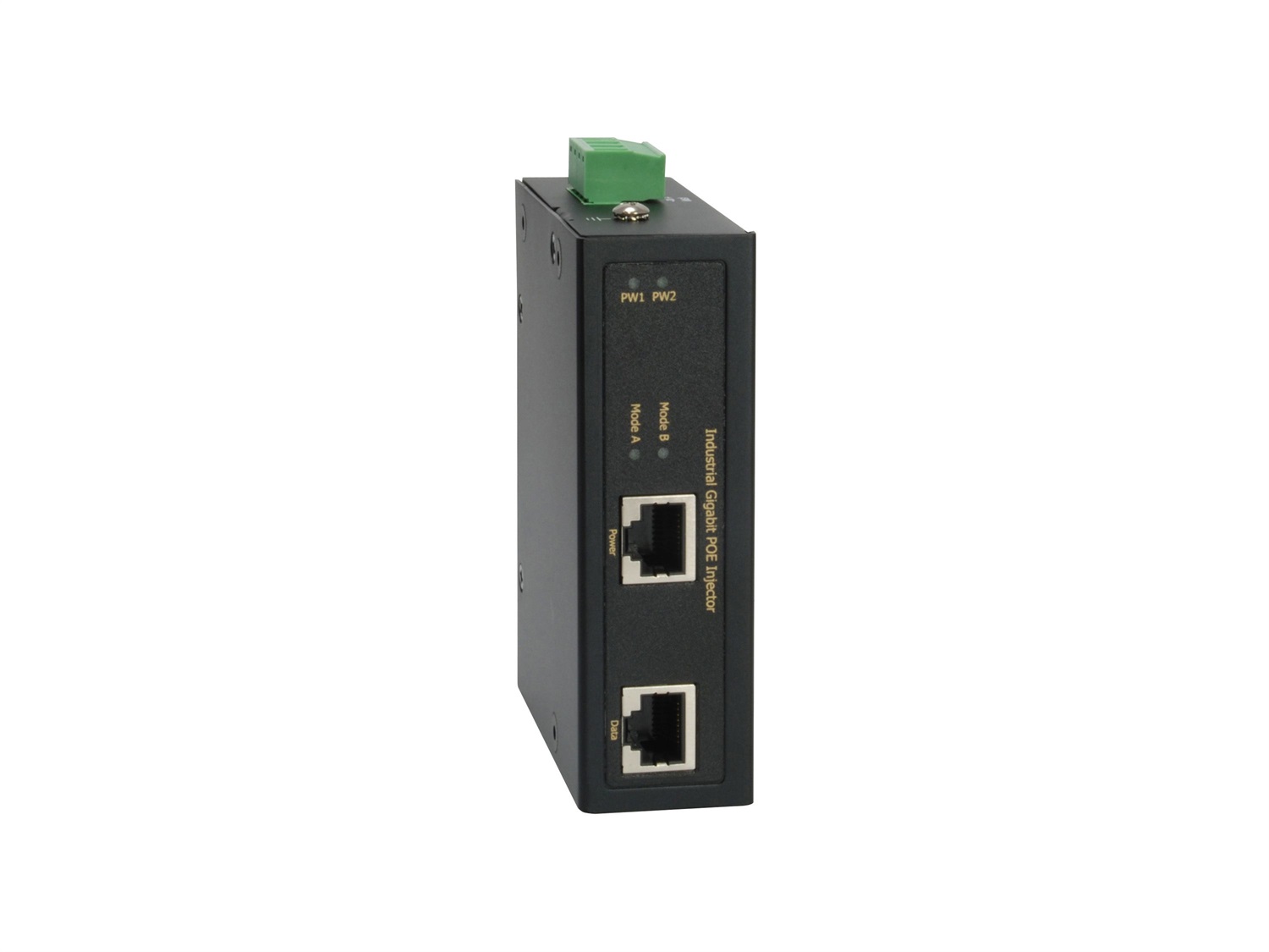 LevelOne IGP-0102 Adattatore PoE e Iniettore Gigabit Ethernet 802.3AT POE - 1000 Mbit/s, Nero
