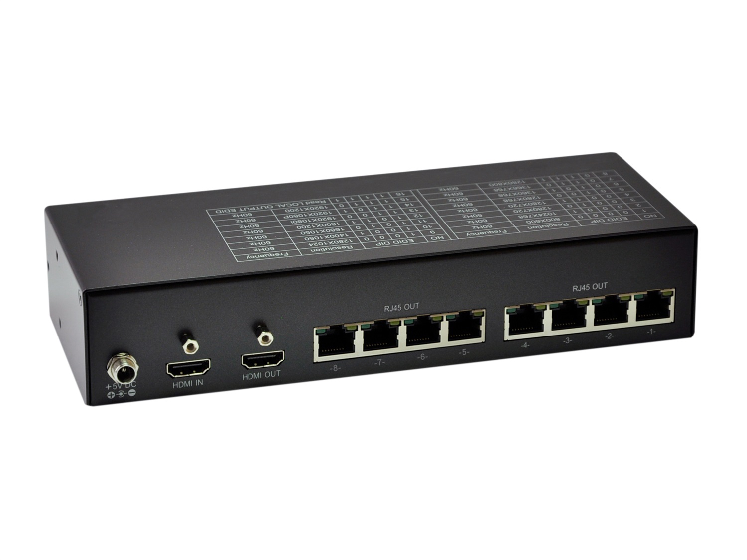 LevelOne HVE-9118T Trasmettitore AV Nero - Risoluzione 1920x1200, Supporto Cat5