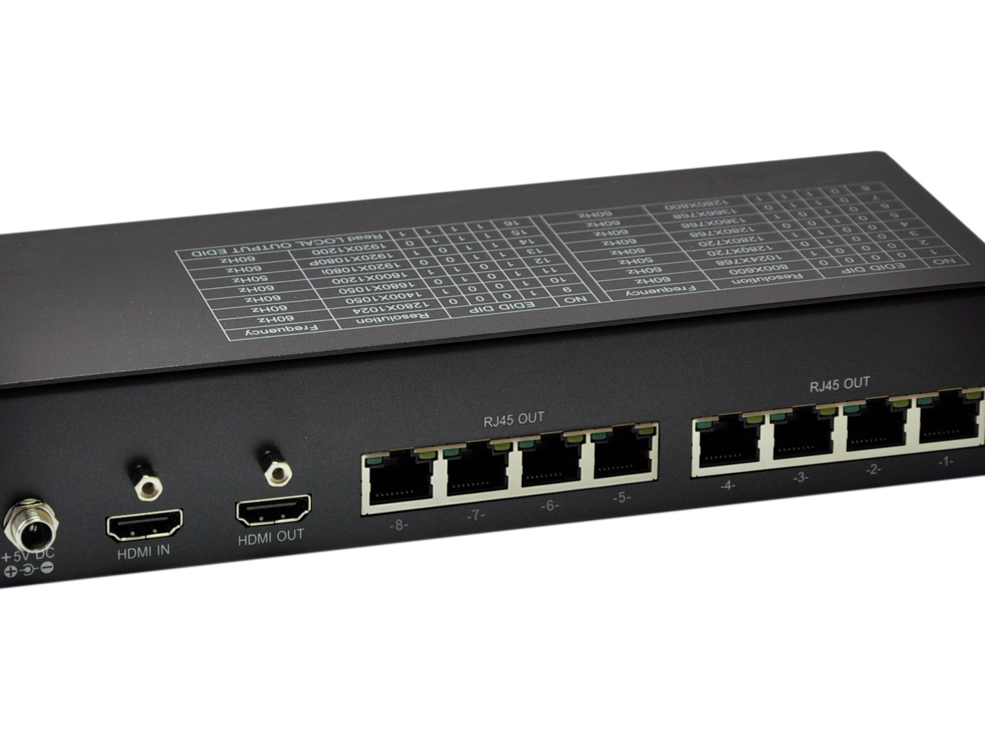 LevelOne HVE-9118T Trasmettitore AV Nero - Risoluzione 1920x1200, Supporto Cat5