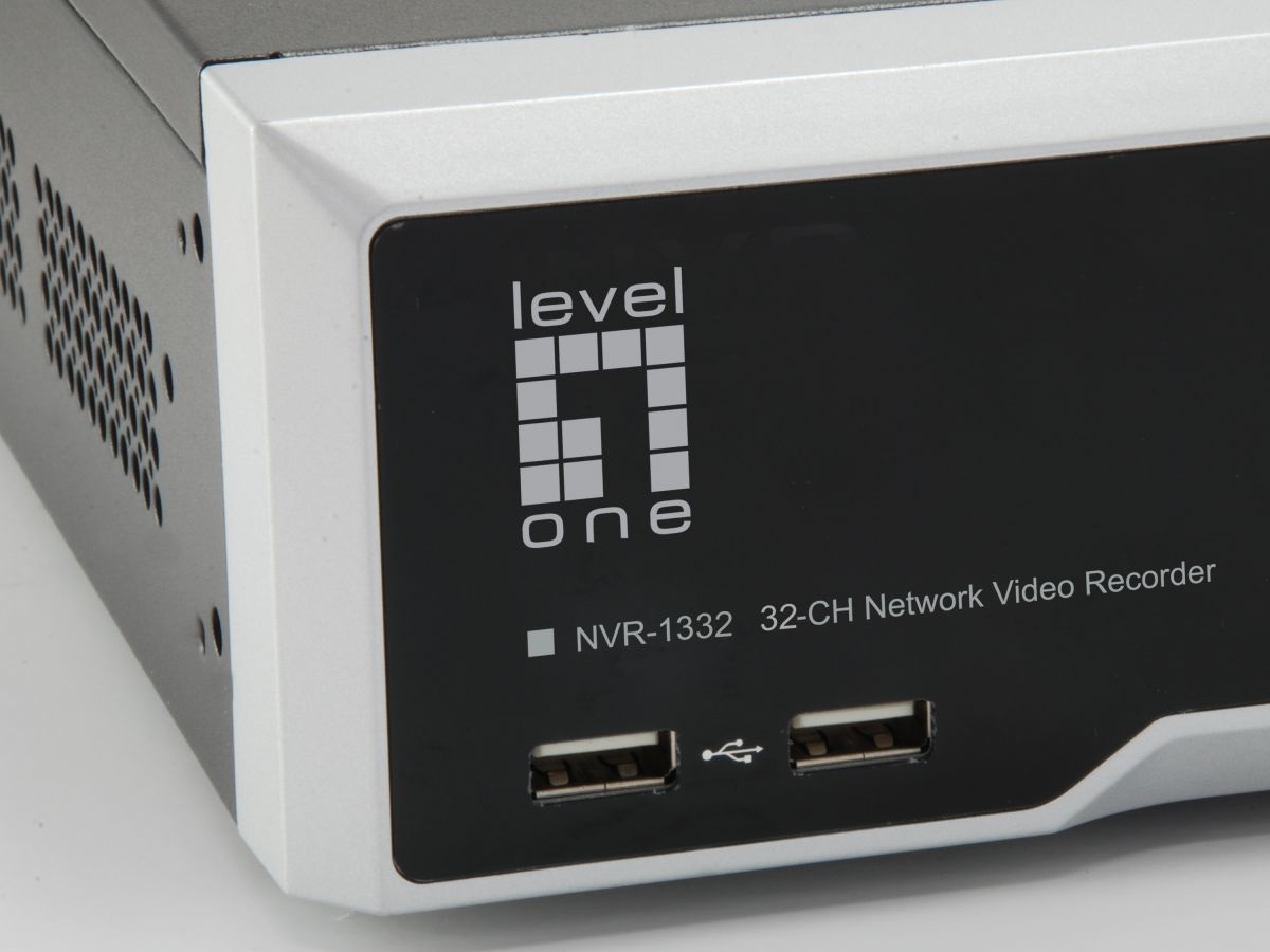 LevelOne NVR-1332 Videoregistratore di rete (NVR) 32 canali, Risoluzione 3840 x 2160 Pixel, Formati H.264/H.265, Capacità 32 TB, Interfaccia SATA