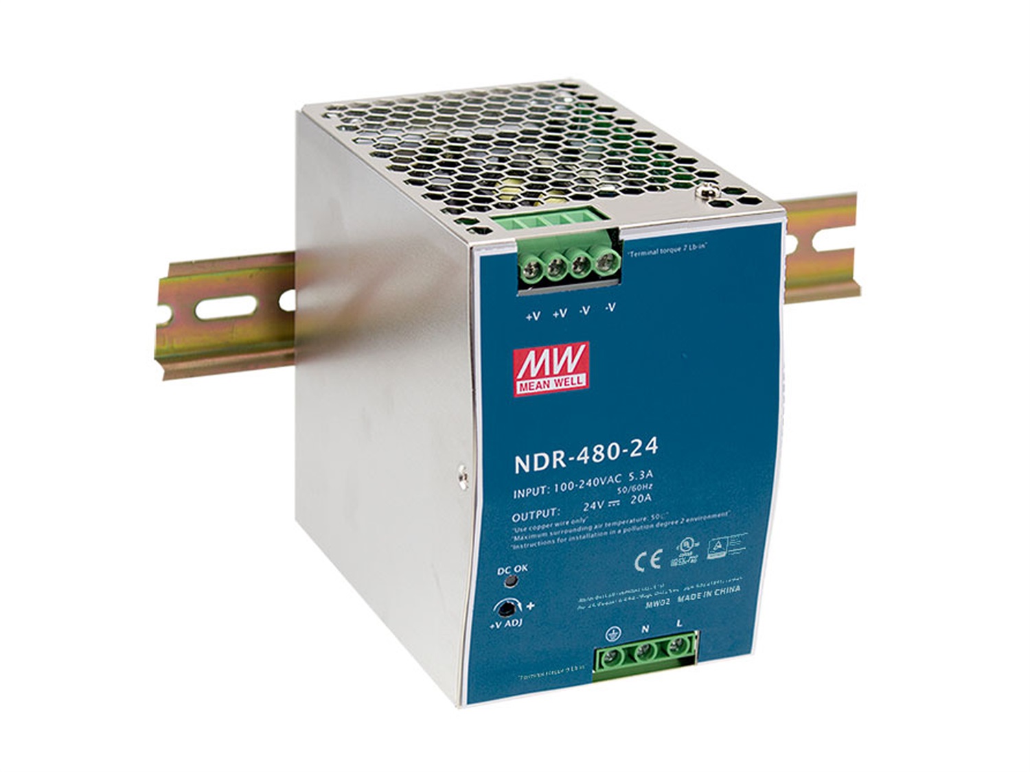 LevelOne POW-4861 Alimentatore per Computer 480 W Blu e Argento con Protezione da Sovraccarico e Cortocircuito