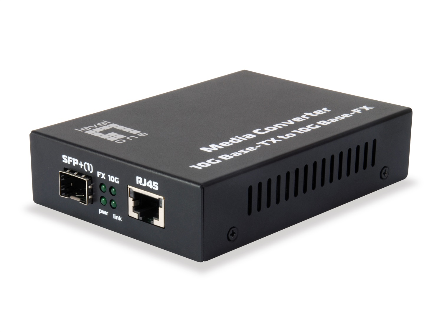 LevelOne GVT-0500 Convertitore Multimediale di Rete 10000 Mbit/s Nero - IEEE 802.3, 10 Gigabit Ethernet