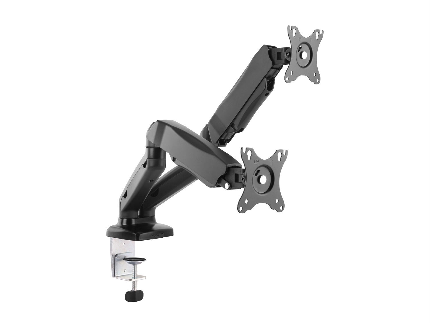 Equip 650121 Supporto da scrivania per 2 monitor 13-27'' fino a 16 kg - Nero