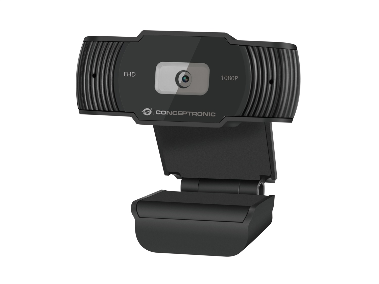 Conceptronic AMDIS Webcam 1080P Full HD con Microfono Integrato e Riduzione del Rumore - Risoluzione 1920 x 1080 Pixel, USB 2.0